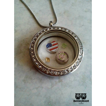 FLOATING LOCKET - ARMY 